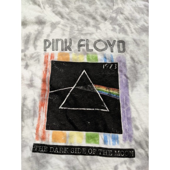 S small new PINK Victoria's Secret Pink Floyd top tee oversized tie dye - Picture 4 of 7